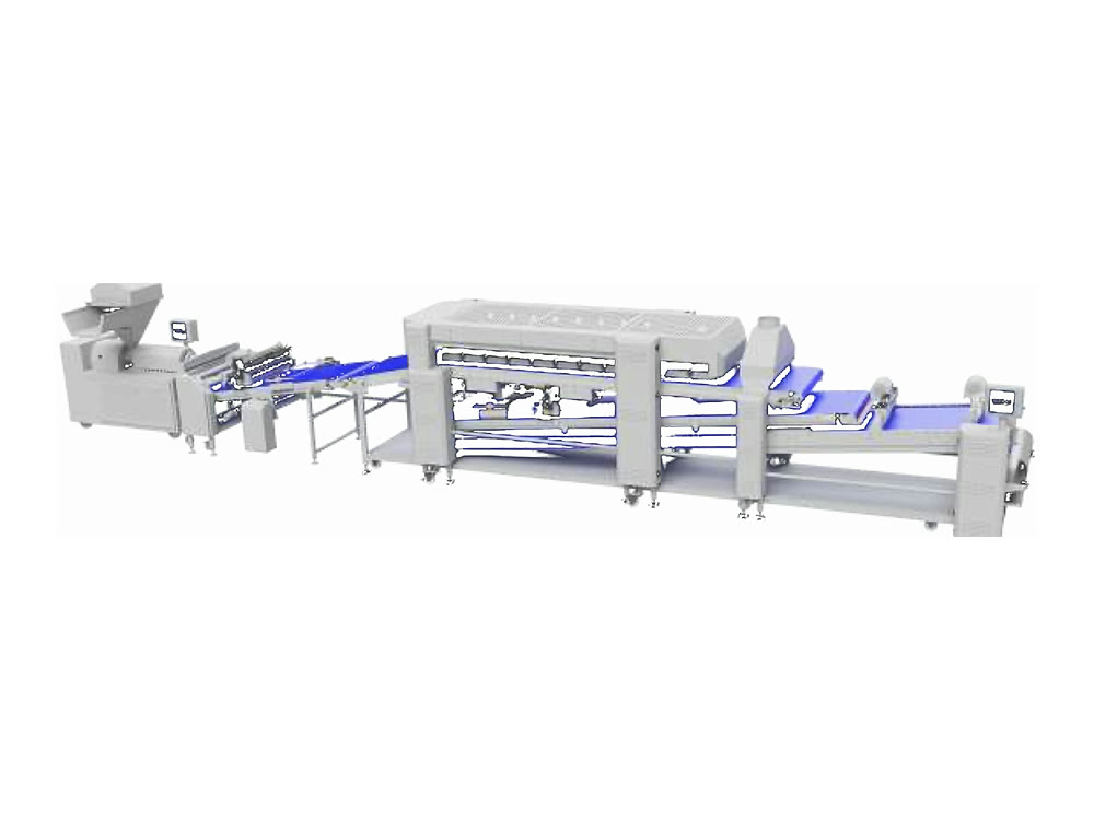 Fillo and baklava line by extruder
