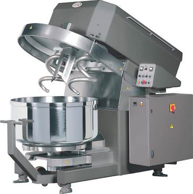 Industrial double spiral mixer range