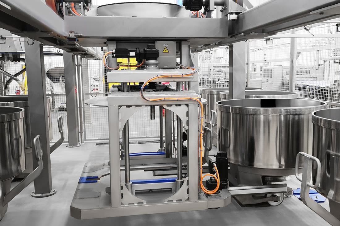 Automated batch kneading system